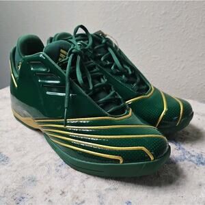 Adidas T-Mac 2.0 Restomod SVSM Green Gold Lebron Basketball Shoes FY9931 Size 13